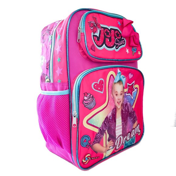 Jojo Siwa Backpack and Lunch Bag Set Girls School Bundle with Lunch Box 16" Pink - Picture 3 of 8